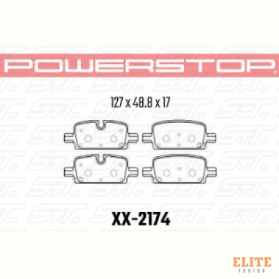 Колодки тормозные 36-2174 PowerStop Z36 задние Cadillac Escalade, Chevrolet Tahoe, 2021->
