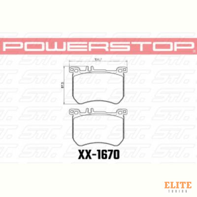 Колодки тормозные 23-1670 PowerStop Z23 передние MB S-class W221; SL R231
