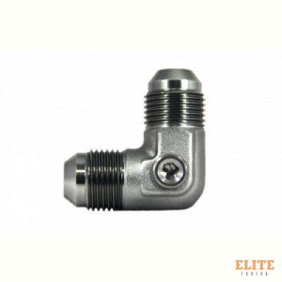Адаптер П AN08 - П AN08, порт под датчик NPT1/8", 90°, алюминий , BLACKROCK LAB, AN821-08NPT18Ti