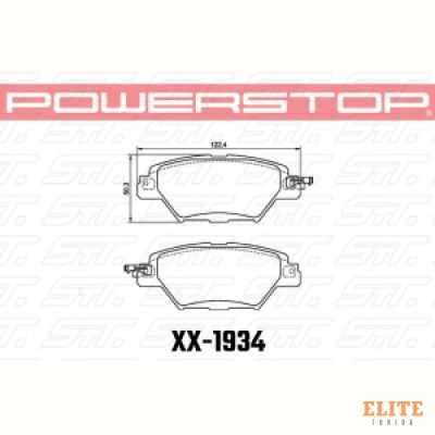 Колодки тормозные 23-1934 PowerStop Z23 задние MAZDA CX-8; CX-9;