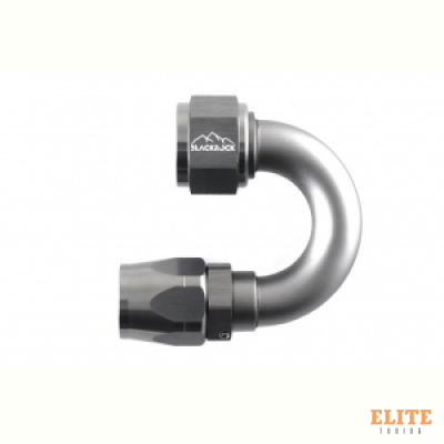 - 12 AN (12AN AN12) фитинг 180°, 20 серия Cutter Style, BLACKROCK LAB A12-180-2Ti