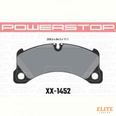 Колодки тормозные 23-1452 PowerStop Z23 передние Porsche Cayenne 2010-> ; MACAN 3.0S; 350x34m