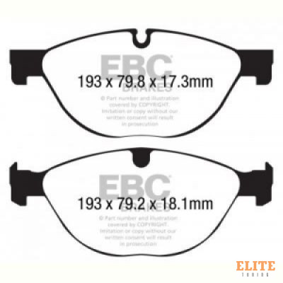 Колодки тормозные DP42191R EBC Yellowstuff