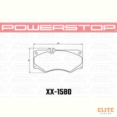 Колодки тормозные 23-1580 PowerStop Z23 передние Mercedes-Benz G550