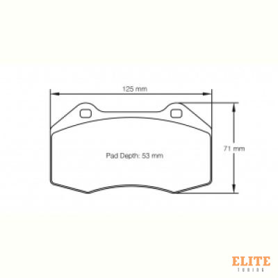 Колодки тормозные 8023-RSL29 PAGID RSL29 перед Brembo Renault Clio3 RS; Megane 2 Sport; Mazda MX5