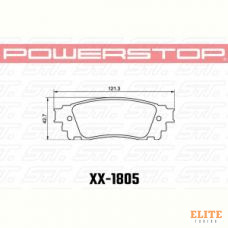 Колодки тормозные 23-1805 PowerStop Z23 передние TOYOTA Alphard; LEXUS NX300; RC350