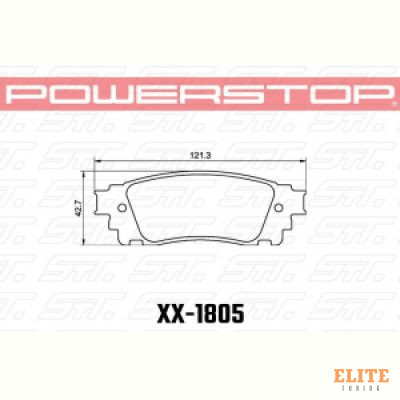 Колодки тормозные 23-1805 PowerStop Z23 передние TOYOTA Alphard; LEXUS NX300; RC350