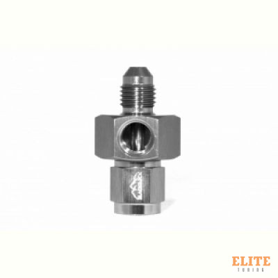 Адаптер под датчик NPT1/8", М AN4 - П AN4, алюминий, BLACKROCK LAB AN0404-18NPTTi