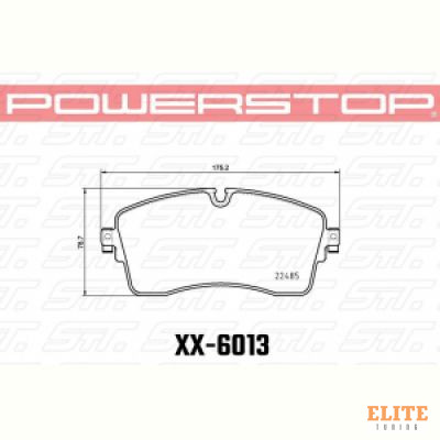 Колодки тормозные 36-6013 PowerStop Z36 передние Land Rover Range Rover 2019->, DISCOVERY 5