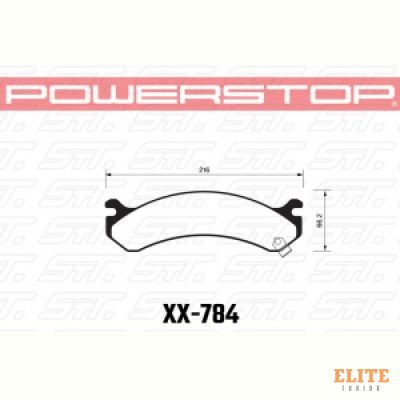 Колодки тормозные 36-784 PowerStop Z36 передние Hummer H2; CHEVROLET Suburban
