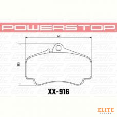 Колодки тормозные 23-916 PowerStop Z23 передние Porsche 911 996; 911 997