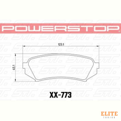 Колодки тормозные 17-773 PowerStop Z17 задние LEXUS LX470 / TOYOTA LC100
