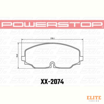 Колодки тормозные 17-2074 PowerStop Z17 передние VW ATLAS; TERAMONT