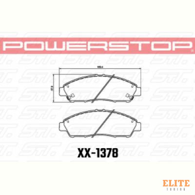 Колодки тормозные 23-1378 PowerStop Z23  передние Honda Pilot; Cadillac XT5; XT6; Chevrolet Travers