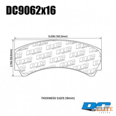 Колодки тормозные DC9062P16 DC Brakes Street STR.S+ HP-Brakes HPB-BP607; D=42mm (17mm)