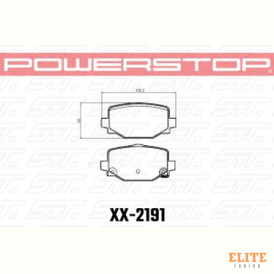 Колодки тормозные 23-2191 PowerStop Z23 задние INFINITI QX50 II, QX55 I