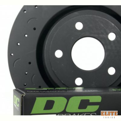 КОМПЛЕКТ ПЕРЕД. JEEP Grand Cherokee WK2 3.6 2011-> ; Тормозные диски Hawk + колодки DC Brakes HD+