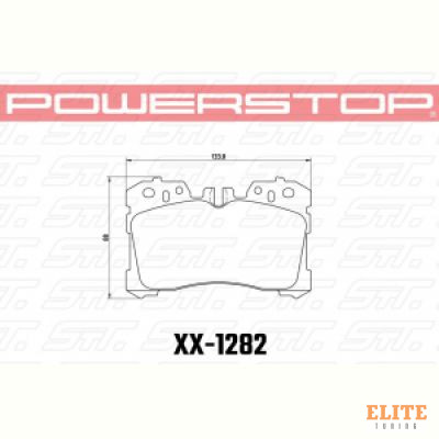 Колодки тормозные 36-1282 PowerStop Z36 передние Lexus LS (F4), LS350, LS500 2017->