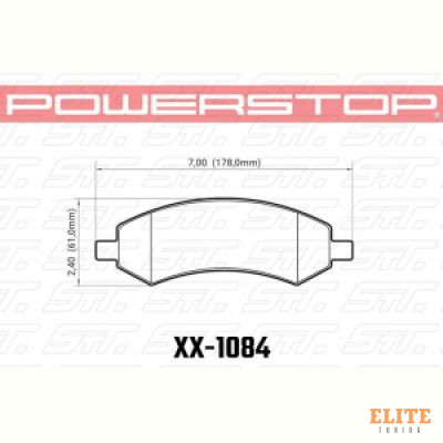 Колодки тормозные 36-1084 PowerStop Z36 перед DODGE RAM 1500, DURANGO