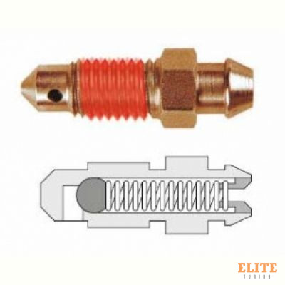 Штуцер прокачной с обратным клапаном Goodridge D-03 M10x1.25 mm сталь, BN512PSB