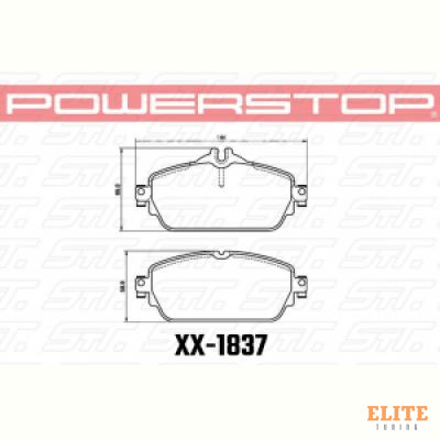 Колодки тормозные 23-1837 PowerStop Z23 передние MB C W205; E W213; GLA X156;