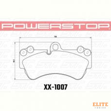 Колодки тормозные 26-1007 PowerStop Z26 передние PORSCHE CAYENNE (955); VW TOUAREG 330mm