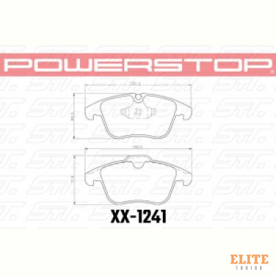 Колодки тормозные 23-1241 PowerStop Z23 передние Jaguar S-TYPE X200; XF X250; XJ X350; XK X150