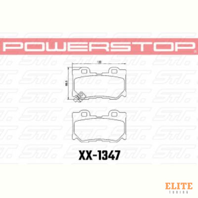 Колодки тормозные 23-1347 PowerStop Z23 задние INFINITI  FX37 / FX50 / G / M