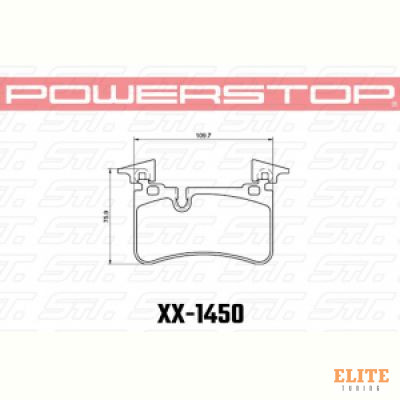 Колодки тормозные 23-1450 PowerStop Z23 задние Mercedes-Benz C63 AMG Black Series