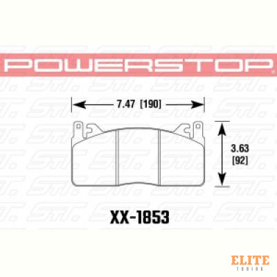 Колодки тормозные 36-1853 PowerStop Z36 перед Mustang Shelby GT350 2015->
