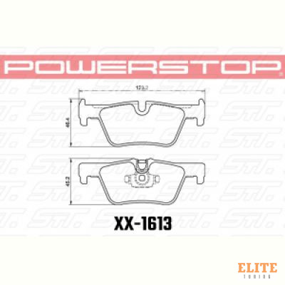 Колодки тормозные 23-1613 PowerStop Z23 задние BMW F20 F22 F30 F31 F32 F33 F34 F36