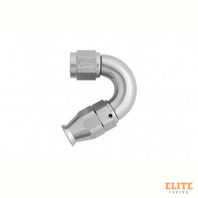 - 4 AN (4AN AN4) фитинг 150° D-04 Full Flow BLACKROCK LAB T04-150-3Ti под тефлоновый шланг