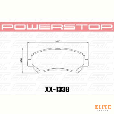 Колодки тормозные 17-1338 PowerStop Z17 передние MAZDA CX-5 / Nissan Qashqai, X-trail, JUKE