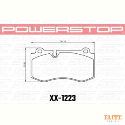 Колодки тормозные 26-1223 PowerStop Z26 передние Mercedes-Benz CLS C219; E W211; SL R230