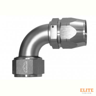 - 20 AN (20AN AN20) фитинг 90°, 20 серия Cutter Style, BLACKROCK LAB A20-090-2Ti