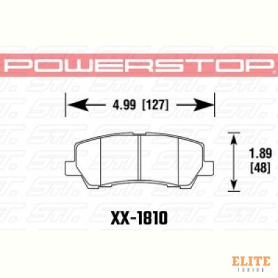 Колодки тормозные 26-1810 PowerStop Z26 задние Ford Mustang VI 2015->