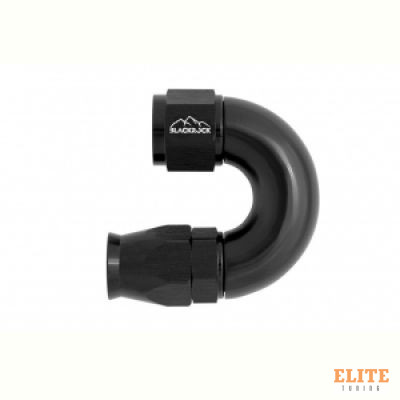 - 6 AN (6AN AN6) фитинг 180° Full Flow BLACKROCK LAB T06-180-3BK под тефлоновый шланг (600 серия)