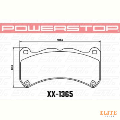 Колодки тормозные 23-1365 PowerStop Z23 передние Maserati Levante; Alfa Romeo Giulia, Stelvio