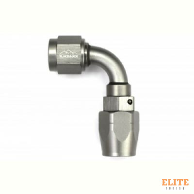 - 6 AN (6AN AN6) фитинг 90°, 20 серия Cutter Style, BLACKROCK LAB A06-090-2Ti