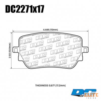 Колодки тормозные DC2271P17 DC Brakes Street STR.S+, задние MB A35 AMG; CLA; GLA; GLB;