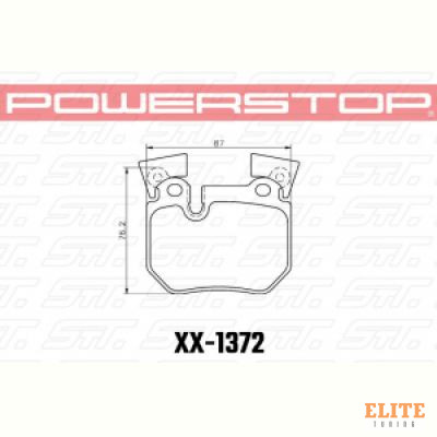 Колодки тормозные 23-1372 PowerStop Z23 задние BMW 135i (E88), (E82); BMW Performance