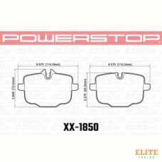 Колодки тормозные 26-1850 PowerStop Z26 задние BMW M3 G80; M4 G82; M5 F10; M6 F12; X5