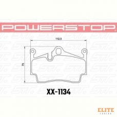 Колодки тормозные 23-1134 PowerStop Z23 задние Cayman, Boxster 981, 982,987
