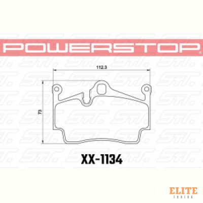 Колодки тормозные 23-1134 PowerStop Z23 задние Cayman, Boxster 981, 982,987