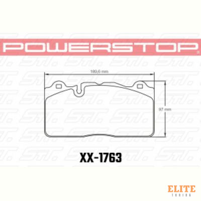 Колодки тормозные 17-1763 PowerStop Z17 передние Jaguar XKR