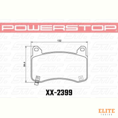 Колодки тормозные 23-2399 PowerStop Z23 передние TESLA Model 3; Model Y;