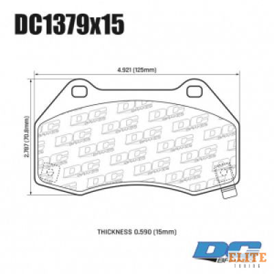 Колодки тормозные DC1379E15 DC Brakes RT.2 перед Brembo Renault Clio3 RS; Megane 2 Sport; Mazda MX5