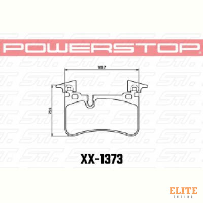 Колодки тормозные 23-1373 PowerStop Z23 задние MB CLS C219; S W220; S W221; S C215; S C216; SLR R199