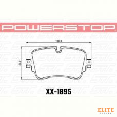 Колодки тормозные 26-1895 PowerStop Z26 задние AUDI Q7; Q8