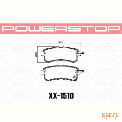 Колодки тормозные 23-1510 PowerStop Z23 задние Nissan Armada; INFINITI QX80;